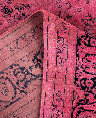 Overdyed One-of-a-Kind Wool Pink Area Rug 8' 1" x 14' 4"
