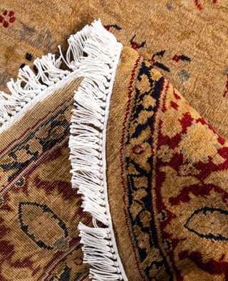 Fine Vibrance, One-of-a-Kind Hand-Knotted Area Rug  - Gold, 3' 1" x 3' 1"