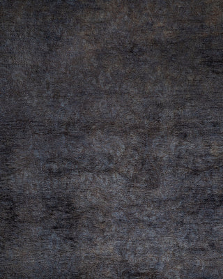 Contemporary Fine Vibrance Gray Wool Area Rug - 6' 2" x 9' 3"
