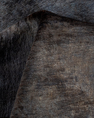 Contemporary Fine Vibrance Gray Wool Area Rug - 6' 2" x 9' 3"