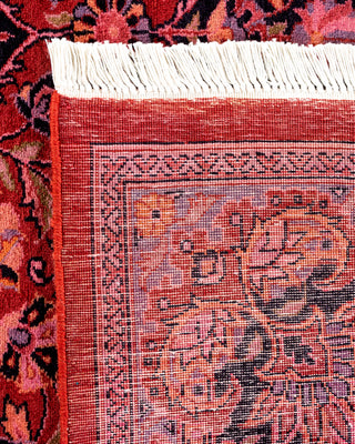 Contemporary Hand Knotted Overdyed Red Area Rug 6' 0" x 9' 0"