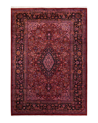 Contemporary Fine Vibrance Red Wool Area Rug 6' 0" x 9' 0"