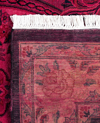 Overdyed Hand-Knotted Wool Modern-Contemporary Purple Area Rug 4' 6" x 7' 0"