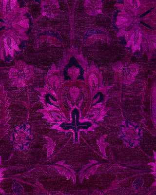 Fine Vibrance, One-of-a-Kind Hand-Knotted Area Rug  - Pink, 6' 2" x 9' 3"