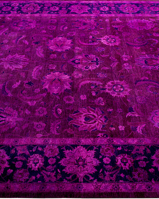 Fine Vibrance, One-of-a-Kind Hand-Knotted Area Rug  - Pink, 6' 2" x 9' 3"