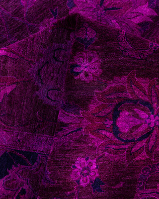 Fine Vibrance, One-of-a-Kind Hand-Knotted Area Rug  - Pink, 6' 2" x 9' 3"