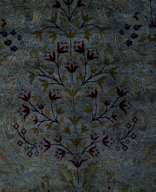 Overdyed One-of-a-Kind Wool Gray Area Rug 9' 10" x 17' 10"