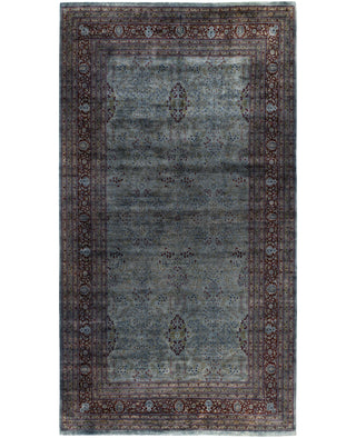 Overdyed One-of-a-Kind Wool Gray Area Rug 9' 10" x 17' 10"