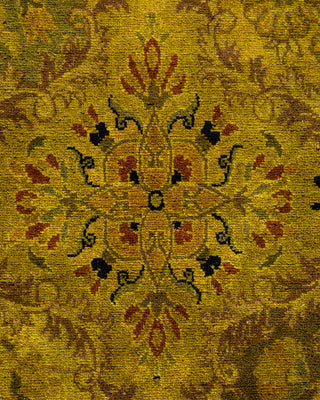 Contemporary Hand Knotted Overdyed Gold Area Rug 4' 7" x 7' 4"