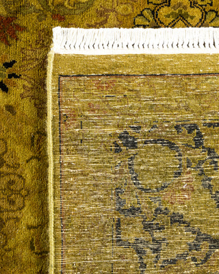 Contemporary Hand Knotted Overdyed Gold Area Rug 4' 7" x 7' 4"