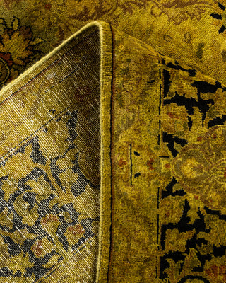 Contemporary Hand Knotted Overdyed Gold Area Rug 4' 7" x 7' 4"