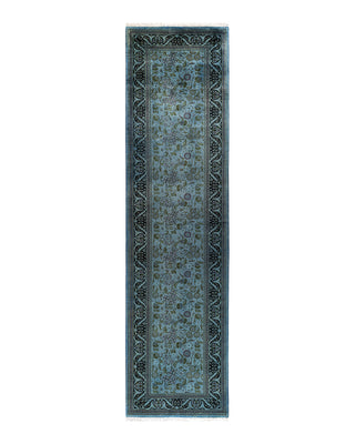 Modern Fine Vibrance Blue Runner 2' 7" x 10' 1"