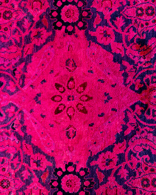 Fine Vibrance, One-of-a-Kind Hand-Knotted Area Rug  - Pink, 4' 2" x 6' 3"