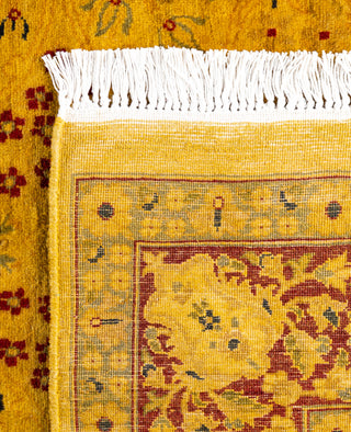 Overdyed Hand-Knotted Wool Modern-Contemporary Gold Area Rug 4' 8" x 7' 3"
