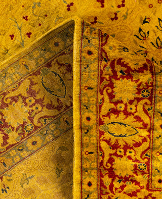 Overdyed Hand-Knotted Wool Modern-Contemporary Gold Area Rug 4' 8" x 7' 3"
