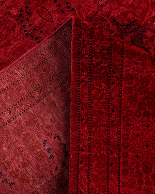 Contemporary Hand-Knotted Overdyed Orange Area Rug 10' 2" x 14' 4"