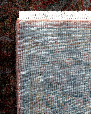 Contemporary Hand Knotted Overdyed Brown Area Rug 4' 1" x 6' 1"