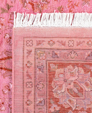 Overdyed Hand-Knotted Wool Modern-Contemporary Pink Area Rug 6' 8" x 9' 9"