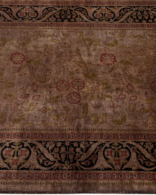 Contemporary Fine Vibrance Brown Wool Runner - 2' 7" x 8' 3"