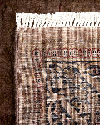 Contemporary Fine Vibrance Brown Wool Runner - 2' 7" x 8' 3"