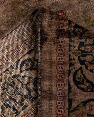 Contemporary Fine Vibrance Brown Wool Runner - 2' 7" x 8' 3"