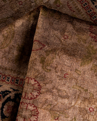 Contemporary Fine Vibrance Brown Wool Runner - 2' 7" x 8' 3"