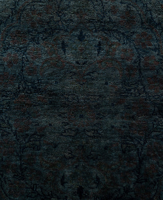 Contemporary Overdyed Wool Hand Knotted Black Area Rug 8' 0" x 10' 2"