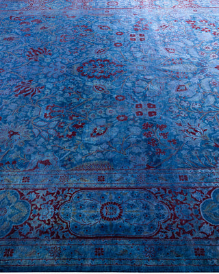 Fine Vibrance, One-of-a-Kind Hand-Knotted Area Rug  - Blue, 8' 1" x 10' 3"