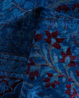 Fine Vibrance, One-of-a-Kind Hand-Knotted Area Rug  - Blue, 8' 1" x 10' 3"