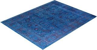 Fine Vibrance, One-of-a-Kind Hand-Knotted Area Rug  - Blue, 8' 1" x 10' 3"