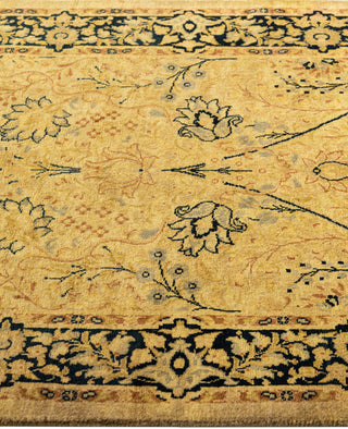 Overdyed Hand-Knotted Wool Modern-Contemporary Yellow Area Rug 2' 7" x 4' 3"