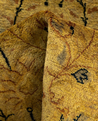 Overdyed Hand-Knotted Wool Modern-Contemporary Yellow Area Rug 2' 7" x 4' 3"