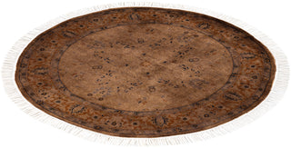 Fine Vibrance, One-of-a-Kind Hand-Knotted Area Rug  - Brown, 3' 1" x 3' 1"