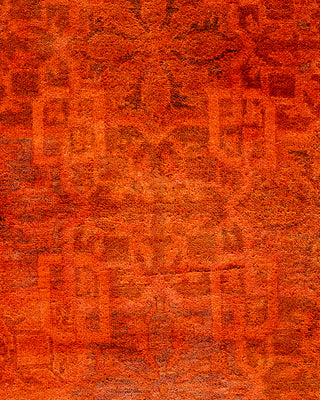 Overdyed Hand-Knotted Orange Area Rug 11' 10" x 16' 10"