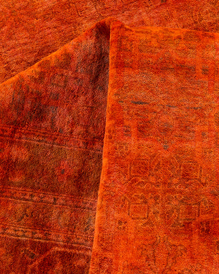 Overdyed Hand-Knotted Orange Area Rug 11' 10" x 16' 10"
