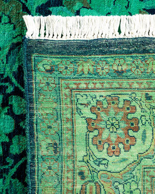 Contemporary Hand-Knotted Overdyed Blue Area Rug 4' 0" x 6' 3"
