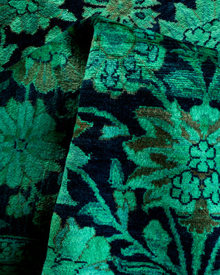 Contemporary Hand-Knotted Overdyed Blue Area Rug 4' 0" x 6' 3"