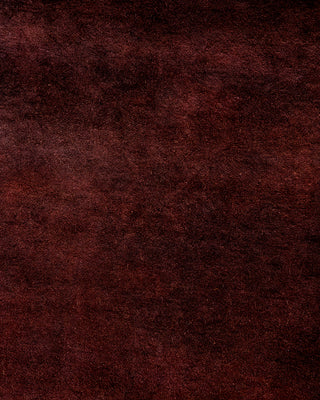 Contemporary Hand Knotted Overdyed Brown Runner 2' 6" x 7' 10"