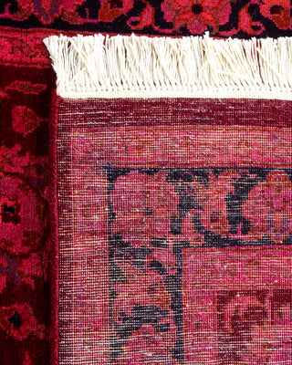 Contemporary Hand-Knotted Overdyed Pink Runner 2' 6" x 12' 3"