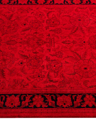 Overdyed Hand-Knotted Wool Modern-Contemporary Red Runner 2' 8" x 6' 0"