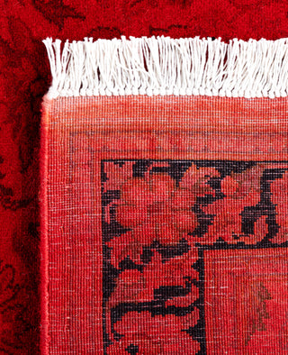 Overdyed Hand-Knotted Wool Modern-Contemporary Red Runner 2' 8" x 6' 0"