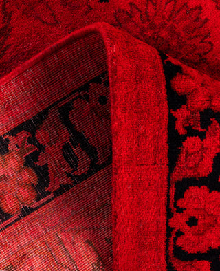 Overdyed Hand-Knotted Wool Modern-Contemporary Red Runner 2' 8" x 6' 0"