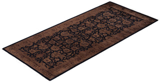 Overdyed Hand-Knotted Wool Modern-Contemporary Brown Runner 2' 8" x 6' 0"