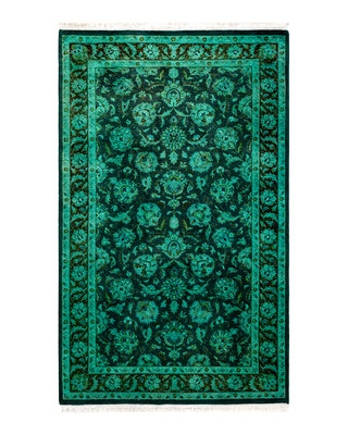 Modern Fine Vibrance Green Area Rug 3' 2" x 5' 2"