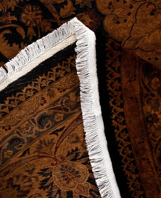 Overdyed Hand-Knotted Wool Modern-Contemporary Gold Area Rug 12' 1" x 12' 3"