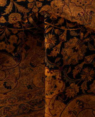 Overdyed Hand-Knotted Wool Modern-Contemporary Gold Area Rug 12' 1" x 12' 3"