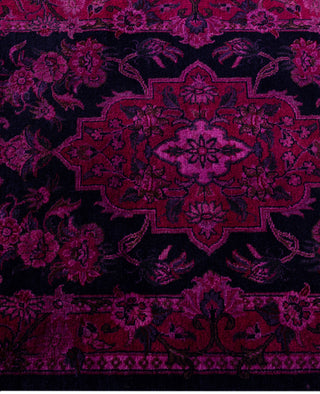 Overdyed Hand-Knotted Wool Modern-Contemporary Purple Runner 2' 0" x 6' 2"