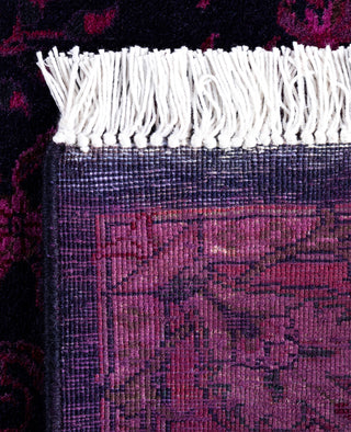 Overdyed Hand-Knotted Wool Modern-Contemporary Purple Runner 2' 0" x 6' 2"