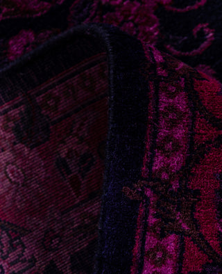 Overdyed Hand-Knotted Wool Modern-Contemporary Purple Runner 2' 0" x 6' 2"