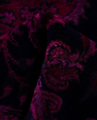 Overdyed Hand-Knotted Wool Modern-Contemporary Purple Runner 2' 0" x 6' 2"